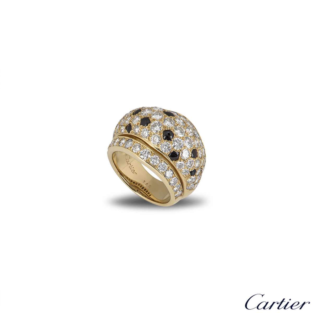 Cartier Yellow Gold Onyx and Diamond 